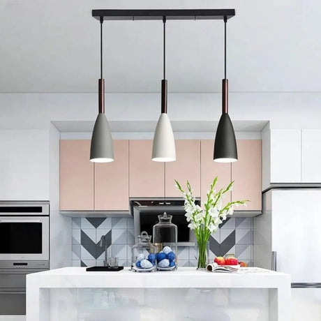 Nordic Minimalist Iron Decoration 3 Heads Chandeliers - Hans Lumiere