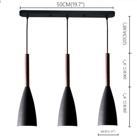 Nordic Minimalist Iron Decoration 3 Heads Chandeliers - Hans Lumiere