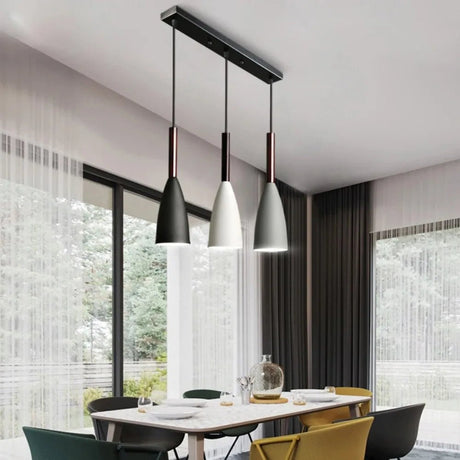 Nordic Minimalist Iron Decoration 3 Heads Chandeliers - Hans Lumiere