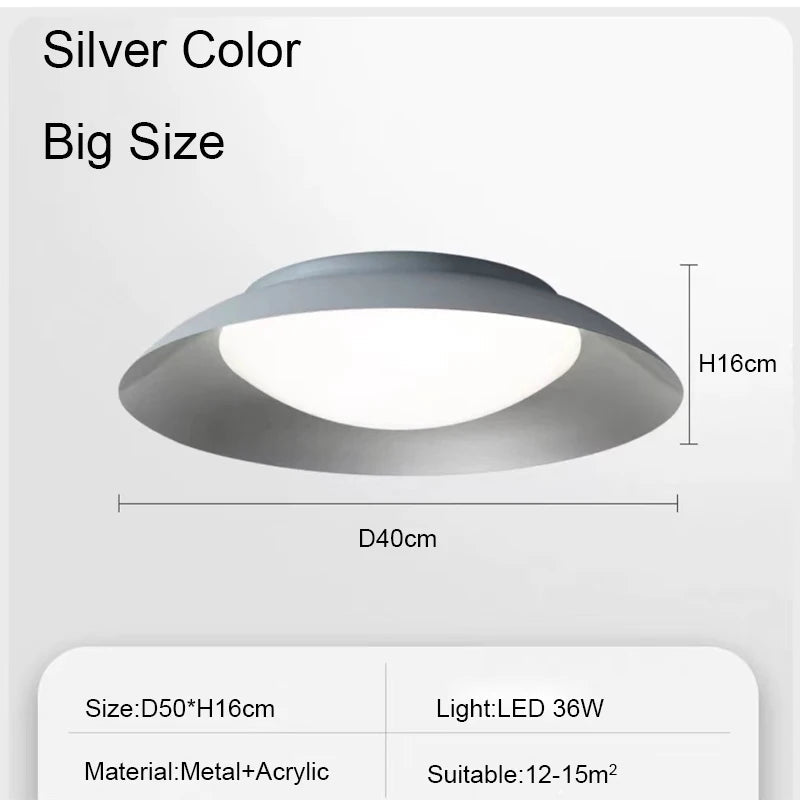 Nordic Minimalist LED Ceiling Lamp - Hans Lumiere