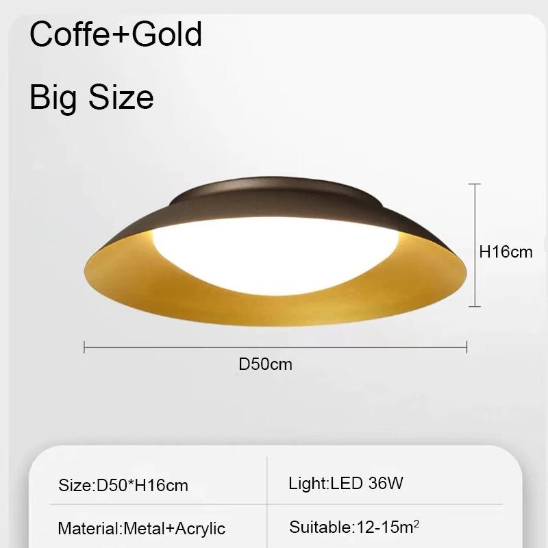 Nordic Minimalist LED Ceiling Lamp - Hans Lumiere