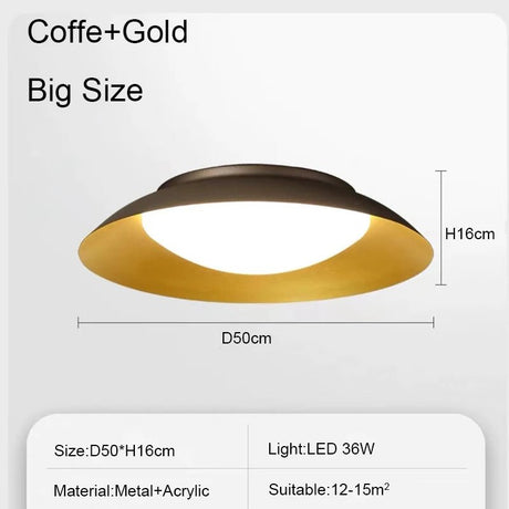 Nordic Minimalist LED Ceiling Lamp - Hans Lumiere