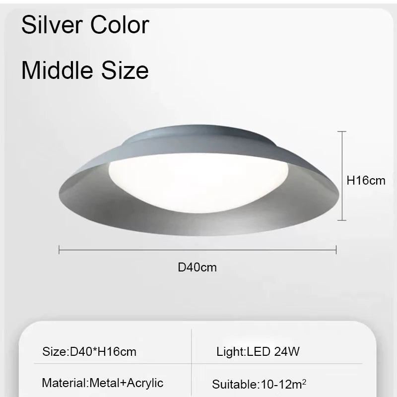 Nordic Minimalist LED Ceiling Lamp - Hans Lumiere