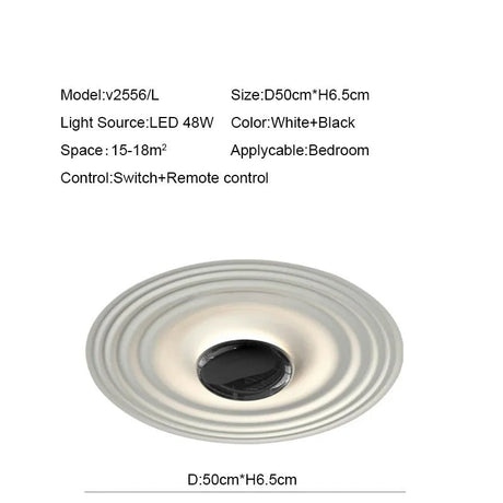 Nordic Minimalist LED Ceiling Lamp Art Deco Fixture - Hans Lumiere