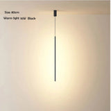 Nordic Minimalist LED Linear Pendant Light for Living Room and Bedroom - Hans Lumiere