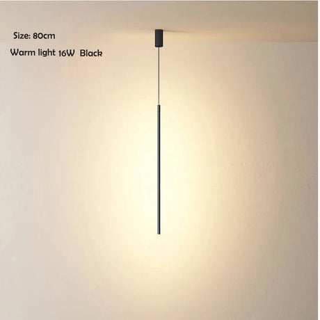 Nordic Minimalist LED Linear Pendant Light for Living Room and Bedroom - Hans Lumiere