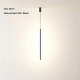 Nordic Minimalist LED Linear Pendant Light for Living Room and Bedroom - Hans Lumiere