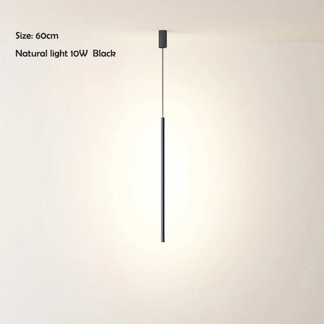 Nordic Minimalist LED Linear Pendant Light for Living Room and Bedroom - Hans Lumiere