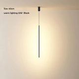 Nordic Minimalist LED Linear Pendant Light for Living Room and Bedroom - Hans Lumiere