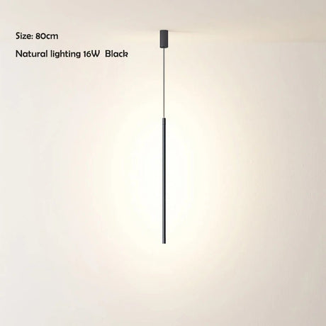 Nordic Minimalist LED Linear Pendant Light for Living Room and Bedroom - Hans Lumiere