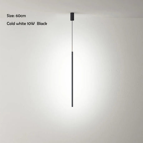 Nordic Minimalist LED Linear Pendant Light for Living Room and Bedroom - Hans Lumiere