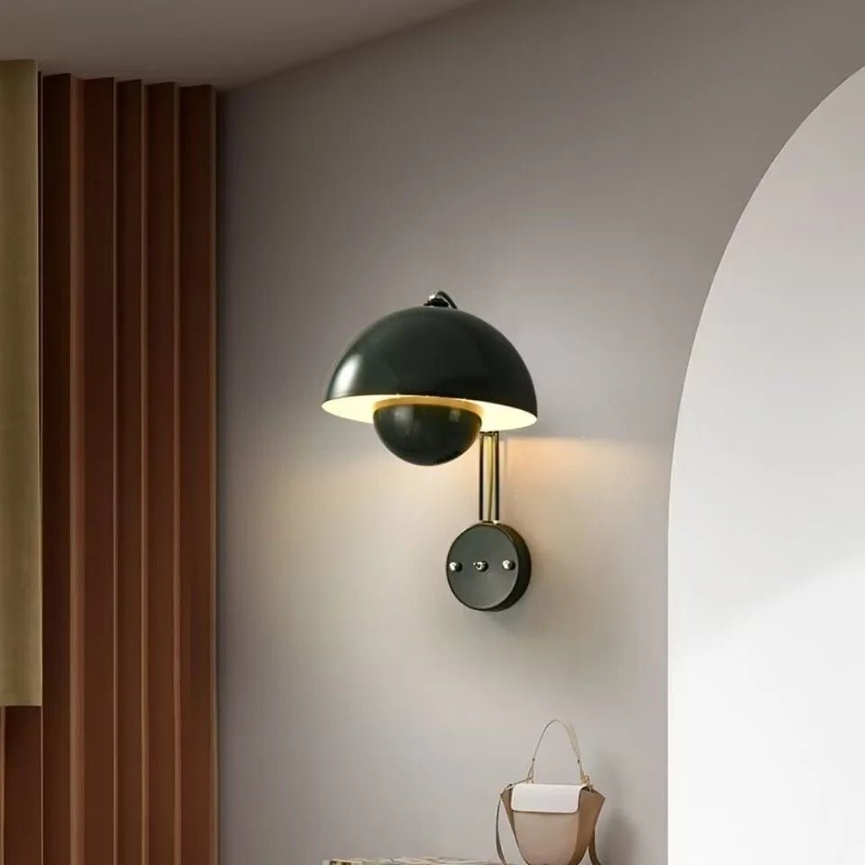 Nordic Minimalist Multicolor LED Iron Wall Sconce - Hans Lumiere