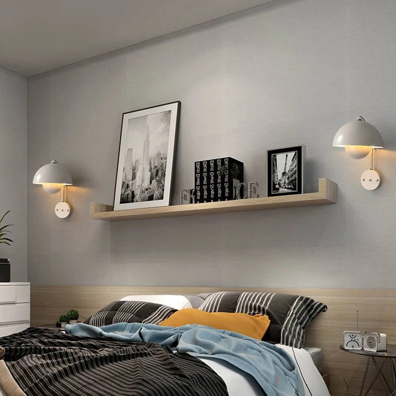 Nordic Minimalist Multicolor LED Iron Wall Sconce - Hans Lumiere