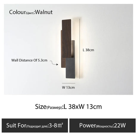 Nordic Modern Background Wall Lamp - Hans Lumiere