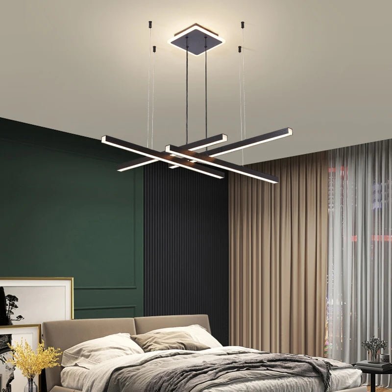 Nordic Modern Dimmable LED Ring Chandelier for Living Room - Hans Lumiere