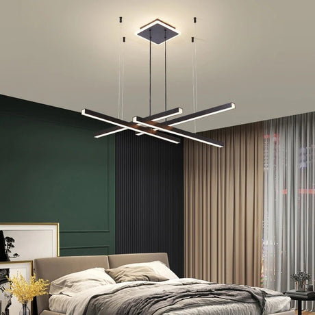 Nordic Modern Dimmable LED Ring Chandelier for Living Room - Hans Lumiere