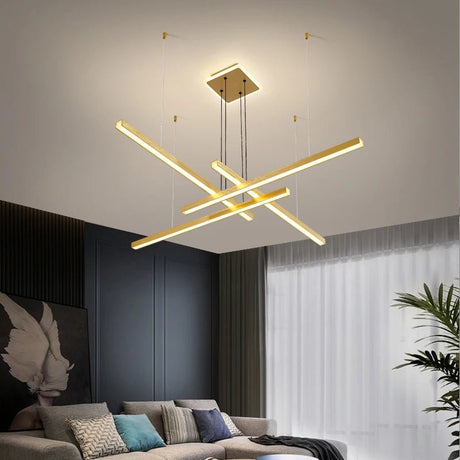 Nordic Modern Dimmable LED Ring Chandelier for Living Room - Hans Lumiere