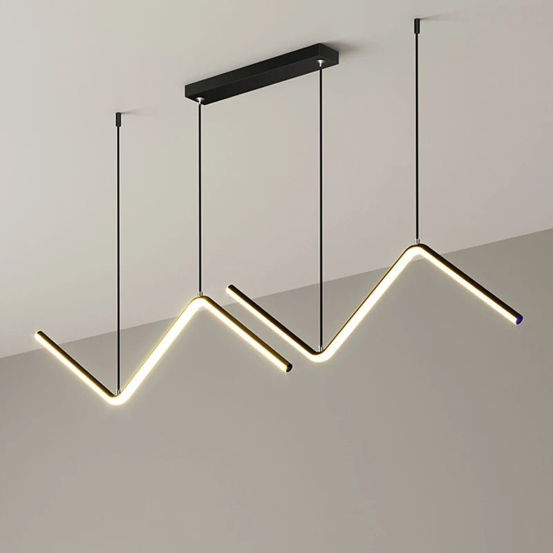 Nordic Modern LED Pendant Light in Gold or Black - Hans Lumiere