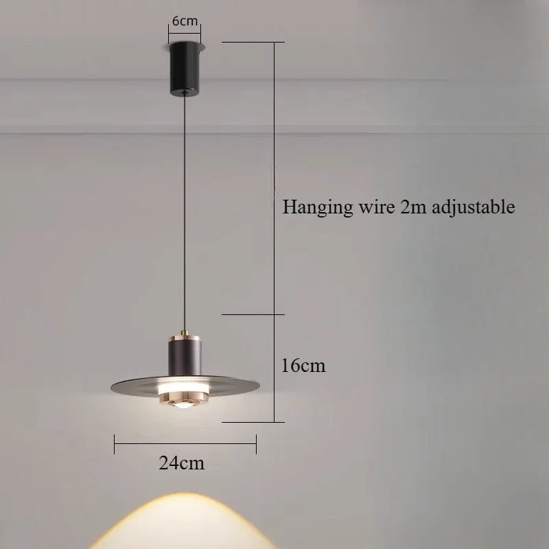 Nordic Modern Minimalist Bedside Pendant Light - Hans Lumiere