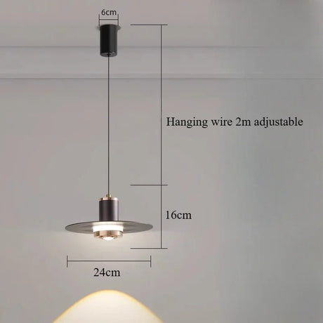 Nordic Modern Minimalist Bedside Pendant Light - Hans Lumiere