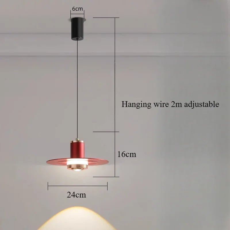Nordic Modern Minimalist Bedside Pendant Light - Hans Lumiere