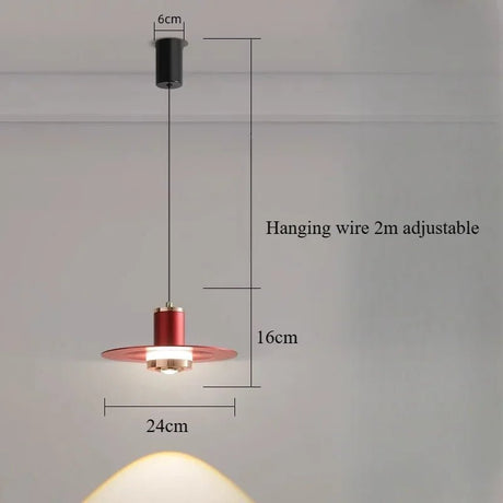 Nordic Modern Minimalist Bedside Pendant Light - Hans Lumiere
