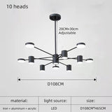 Nordic Modern Minimalist LED Chandelier - Hans Lumiere