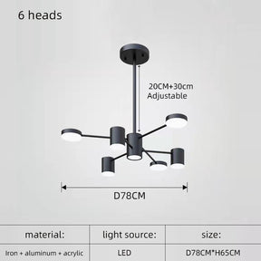 Nordic Modern Minimalist LED Chandelier - Hans Lumiere