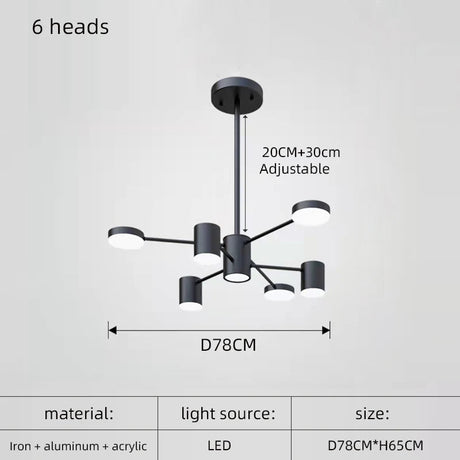 Nordic Modern Minimalist LED Chandelier - Hans Lumiere