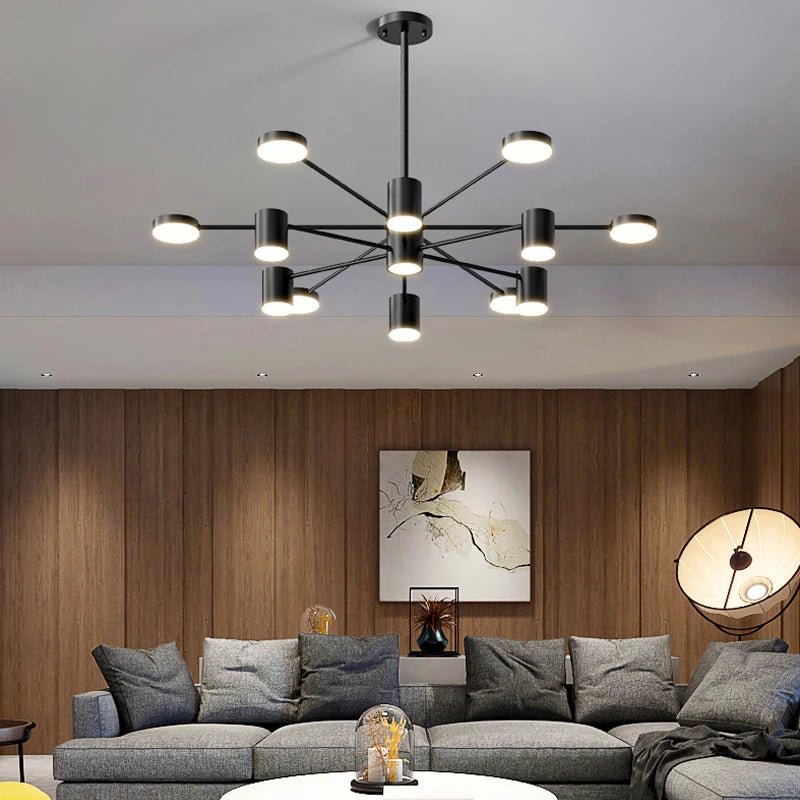 Nordic Modern Minimalist LED Chandelier - Hans Lumiere