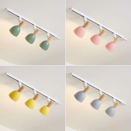 Nordic Modern Wooden LED Track Light - Hans Lumiere