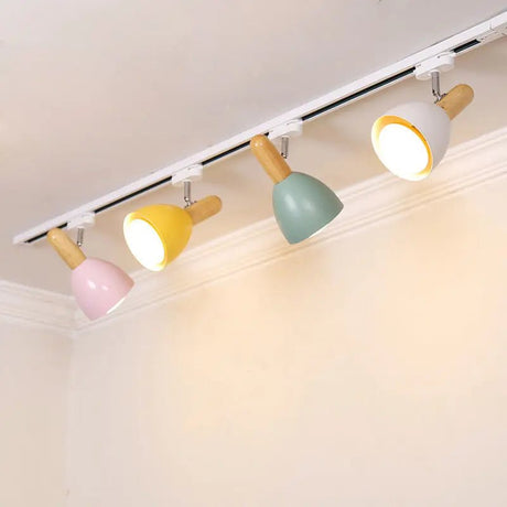 Nordic Modern Wooden LED Track Light - Hans Lumiere