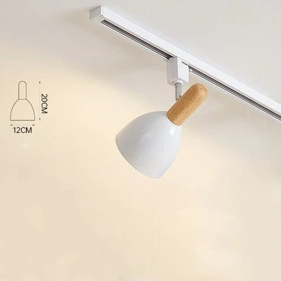 Nordic Modern Wooden LED Track Light - Hans Lumiere