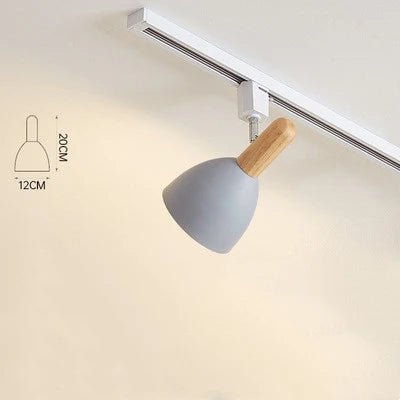 Nordic Modern Wooden LED Track Light - Hans Lumiere