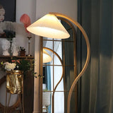 Nordic Pleated Solid Wood Floor Lamp - Hans Lumiere