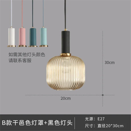 Nordic Retro Colorful Glass Pendant Lights - Hans Lumiere