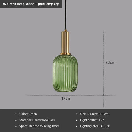 Nordic Retro Colorful Glass Pendant Lights - Hans Lumiere