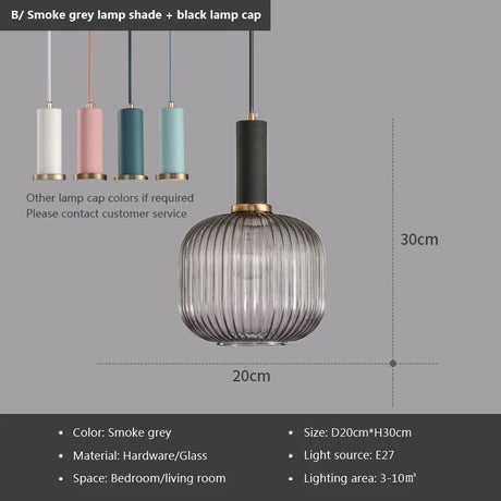 Nordic Retro Colorful Glass Pendant Lights - Hans Lumiere