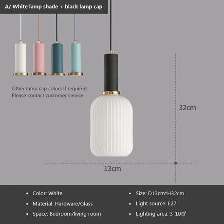 Nordic Retro Colorful Glass Pendant Lights - Hans Lumiere