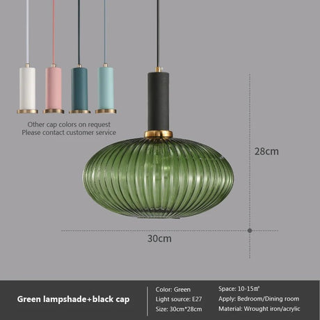 Nordic Retro Colorful Glass Pendant Lights - Hans Lumiere