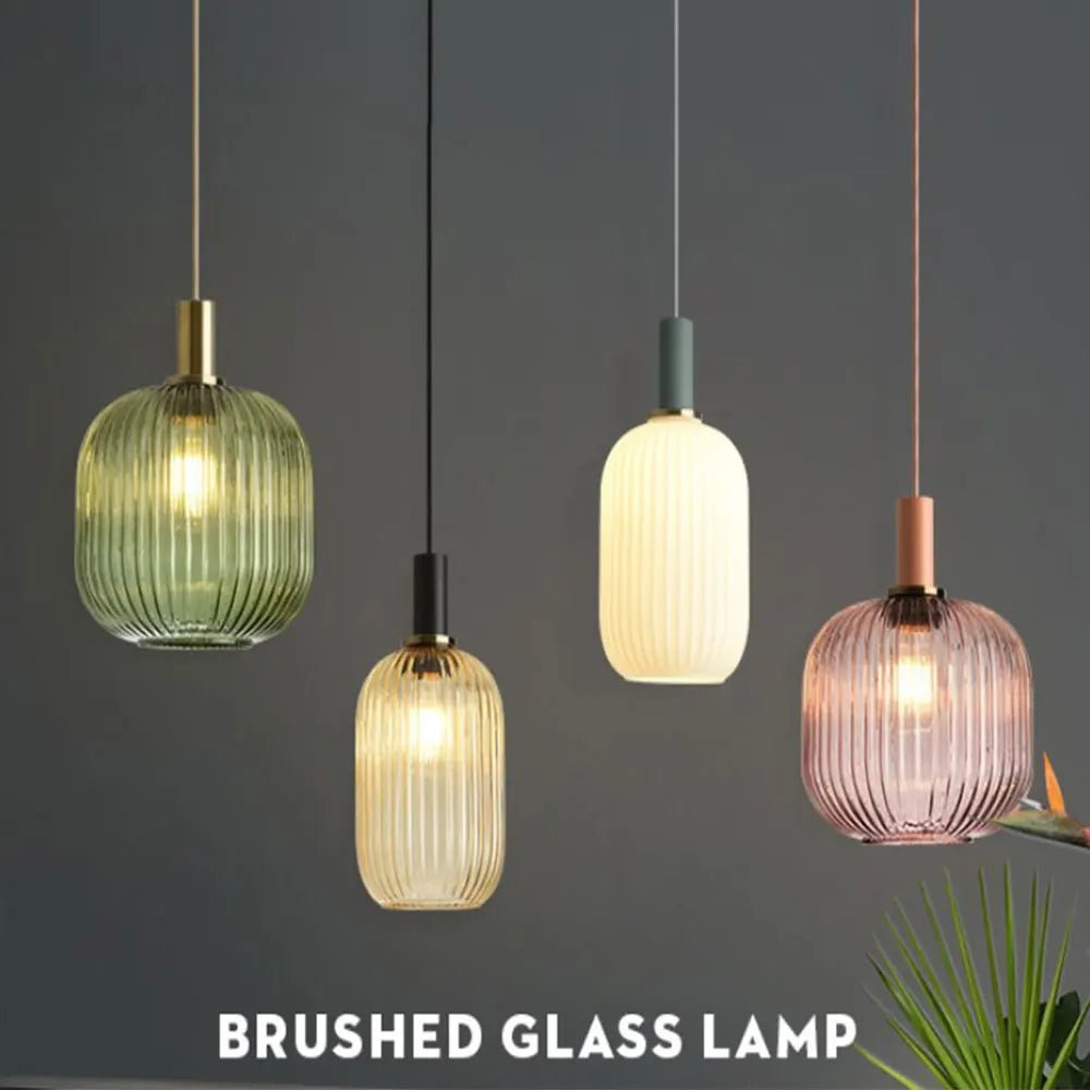 Nordic Retro Colorful Glass Pendant Lights - Hans Lumiere