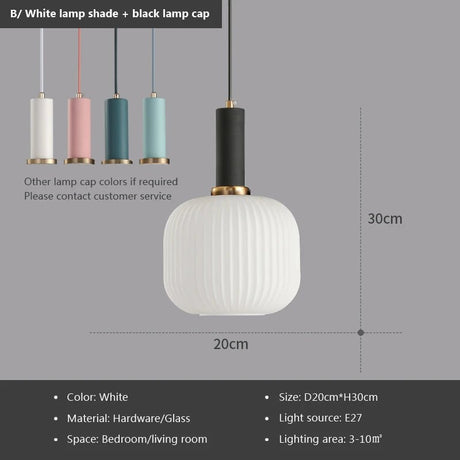 Nordic Retro Colorful Glass Pendant Lights - Hans Lumiere
