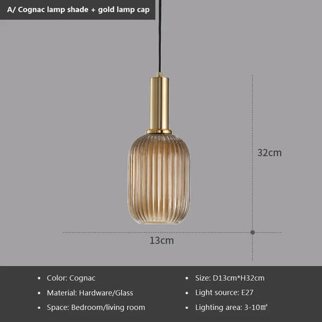 Nordic Retro Colorful Glass Pendant Lights - Hans Lumiere