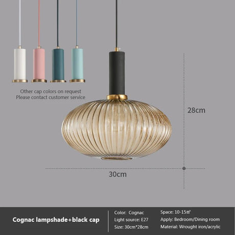 Nordic Retro Colorful Glass Pendant Lights - Hans Lumiere