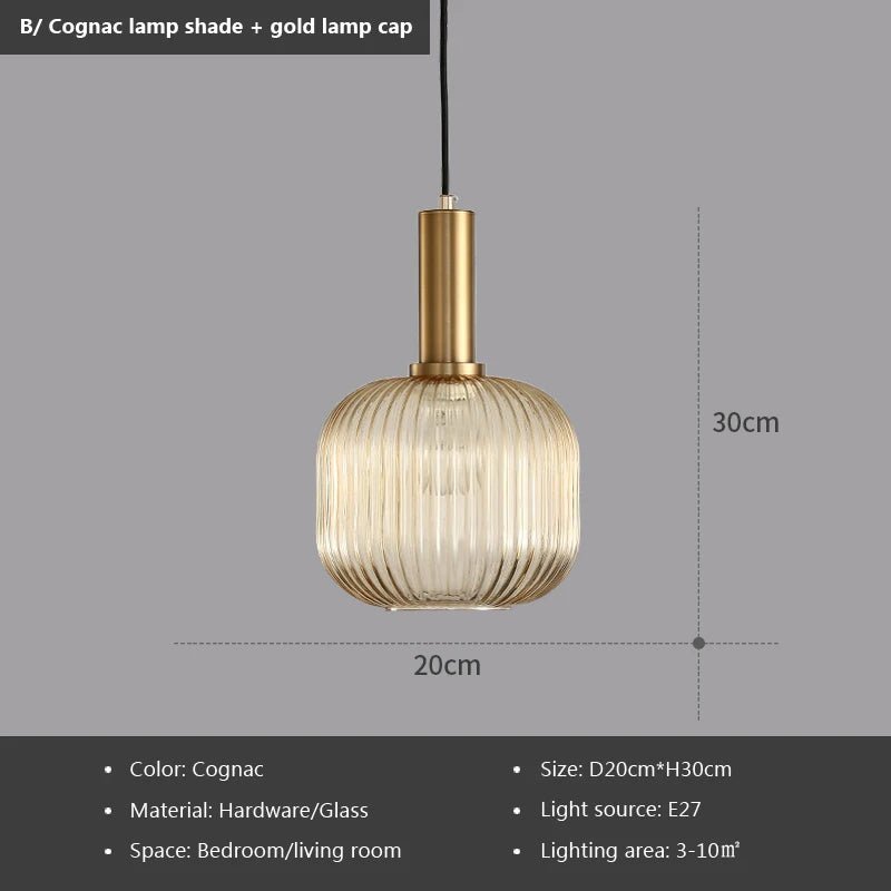 Nordic Retro Colorful Glass Pendant Lights - Hans Lumiere