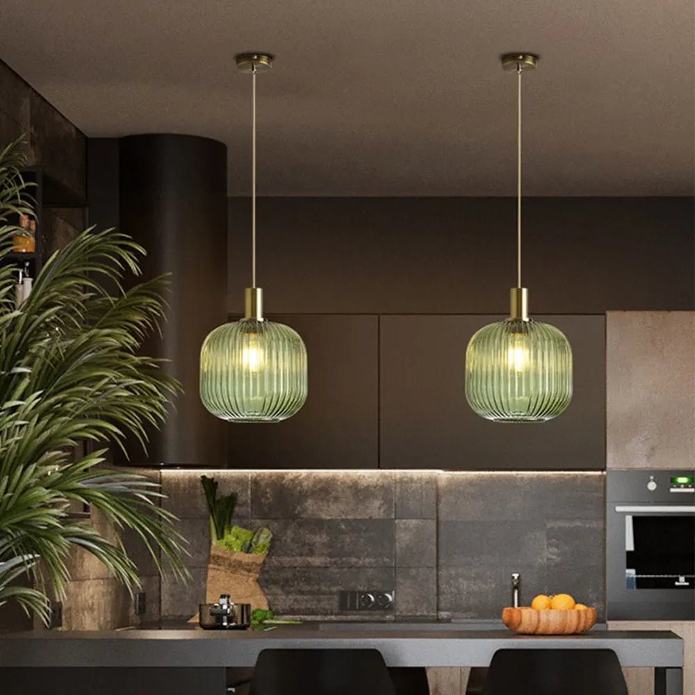 Nordic Retro Colorful Glass Pendant Lights - Hans Lumiere