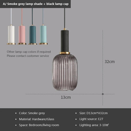 Nordic Retro Colorful Glass Pendant Lights - Hans Lumiere