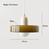 Nordic Retro Glass Pendant Light with E27 LED - Hans Lumiere