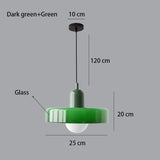 Nordic Retro Glass Pendant Light with E27 LED - Hans Lumiere