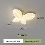 Nordic Romantic Butterfly Children's Room Ceiling Light - Hans Lumiere